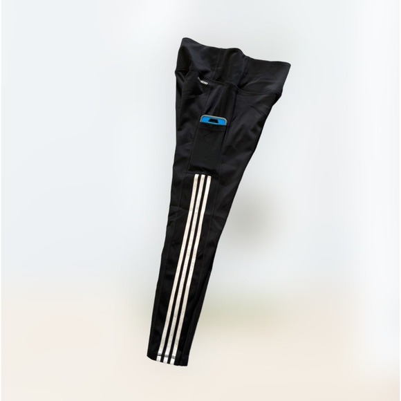 Adidas Black Track Pants/Leggings Aeroready - Picture 7 of 12